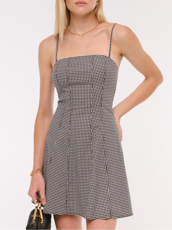Abercrombie & Fitch Dresses & Skirts - Abercrombie & Fitch Mila Gingham Mini Dress in Black/White - S